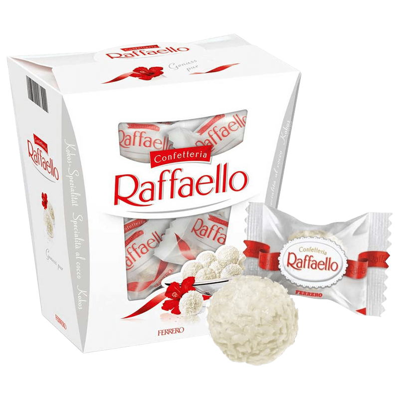 Рафаэлло Confetteria. Шоколад Ferrero Raffaello. Raffaello Confetteria шоколад белый. Коробка конфет Рафаэлло. Дикси рафаэлло